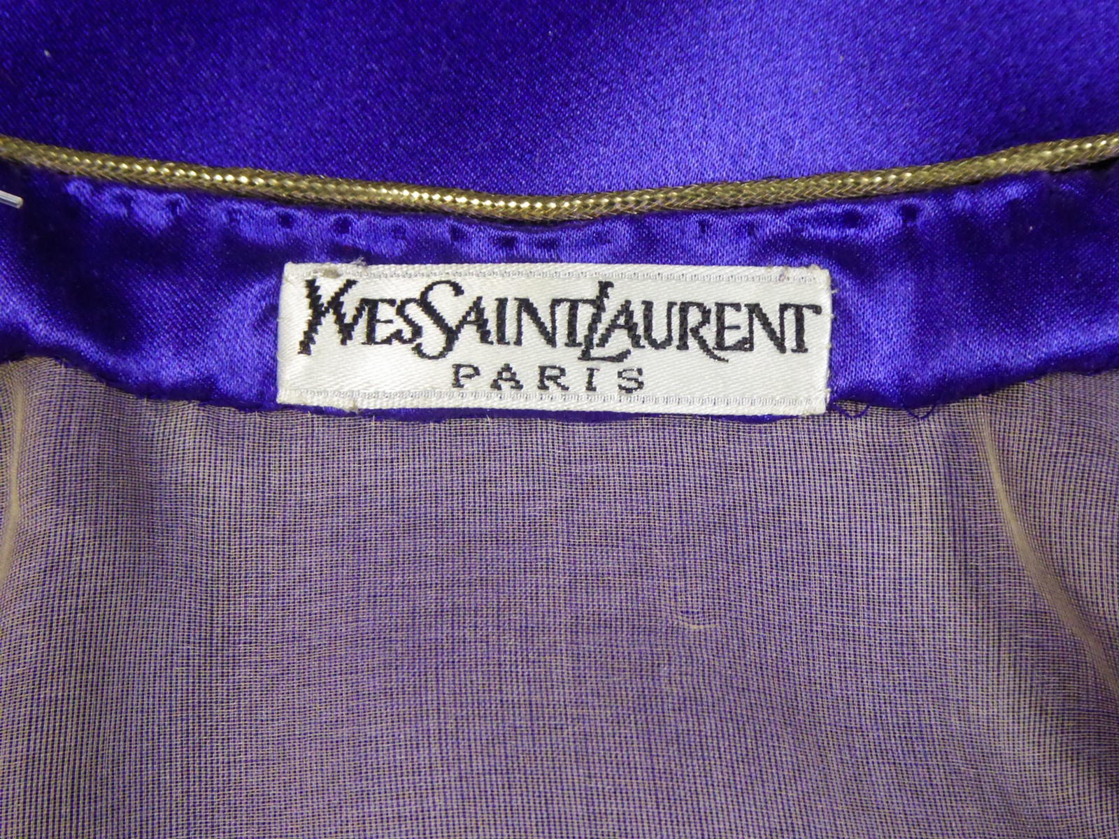 Vintage Yves Saint Laurent PlateNacklece